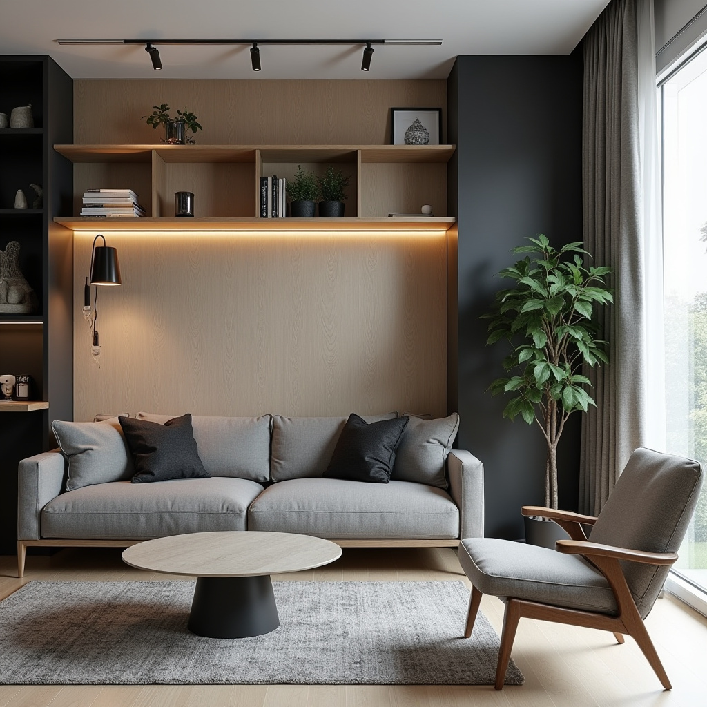 Half Wall Ideas Living Room 27