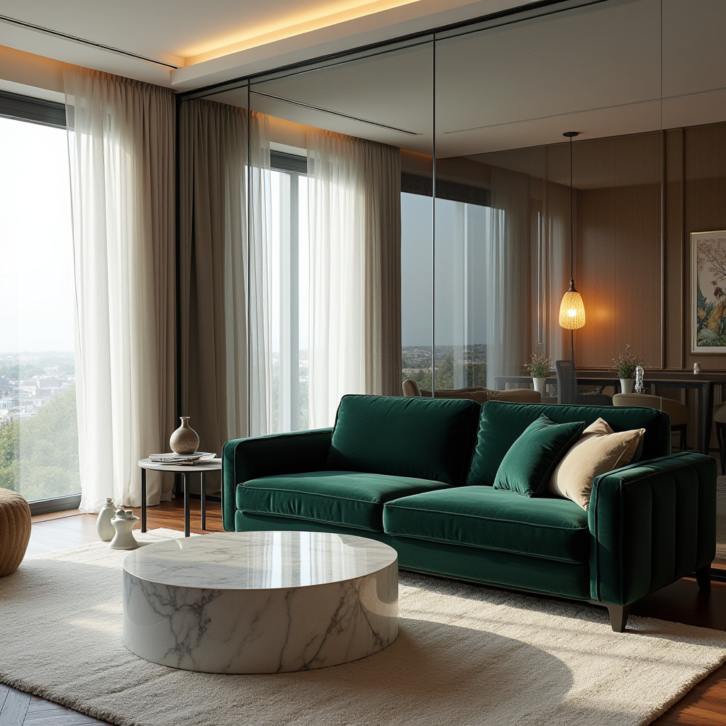 Half Wall Ideas Living Room 5