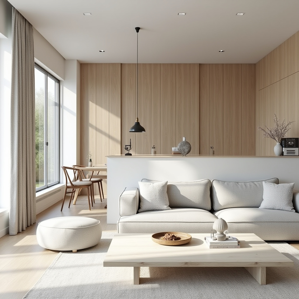 Half Wall Ideas Living Room 6