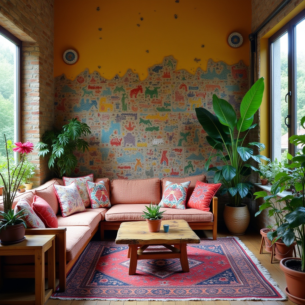 Half Wall Ideas Living Room 7