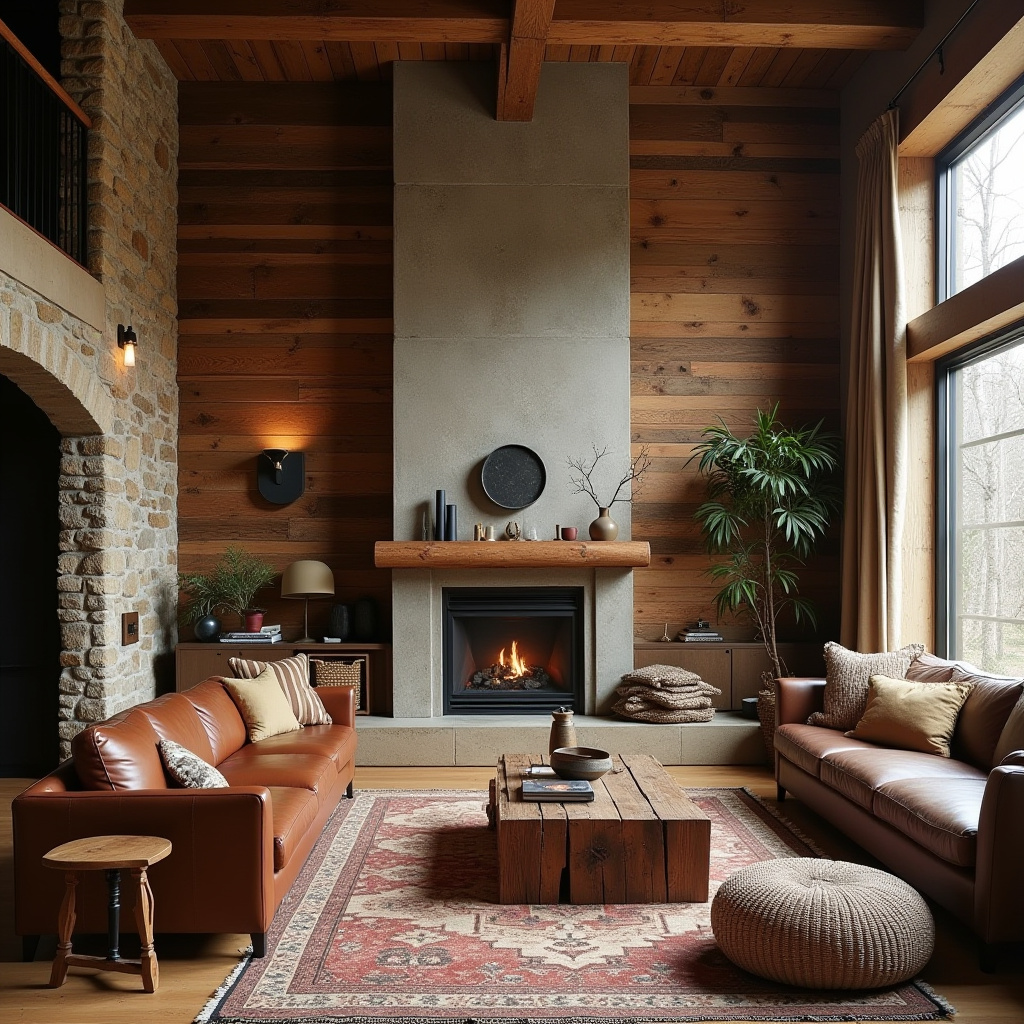 Half Wall Ideas Living Room 9