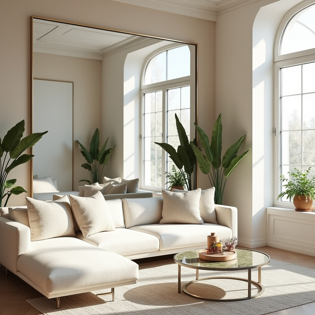 Huge Mirror Living Room 1