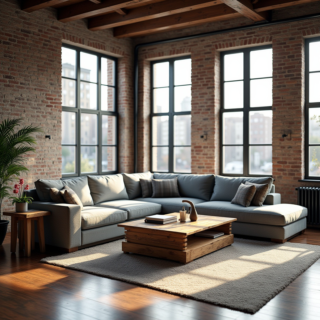 Industrial Style Living Room 30
