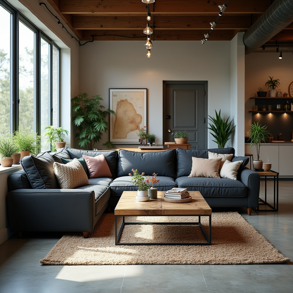 Industrial Style Living Room 5