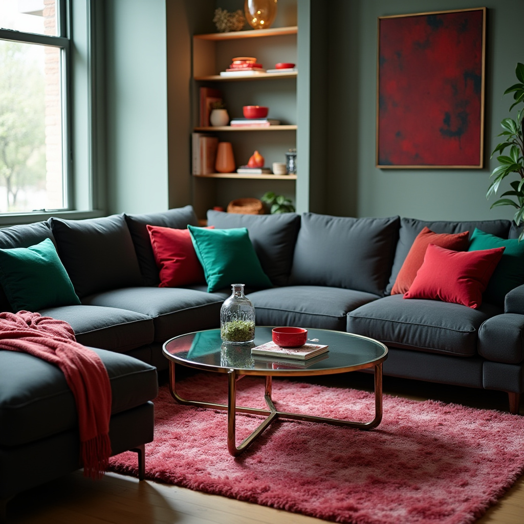 Jewel Tone Living Room 10