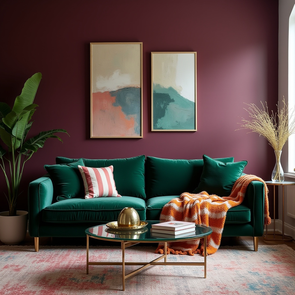 Jewel Tone Living Room 15