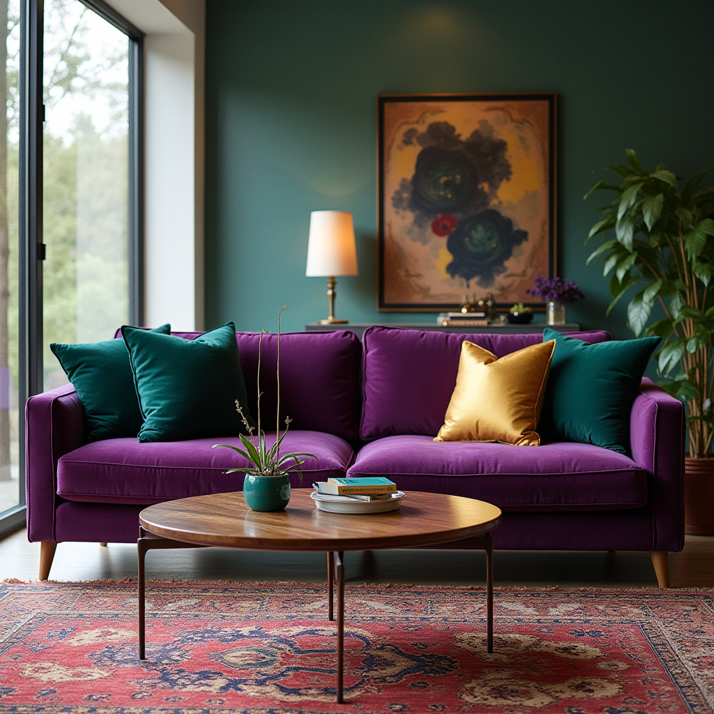 Jewel Tone Living Room 17