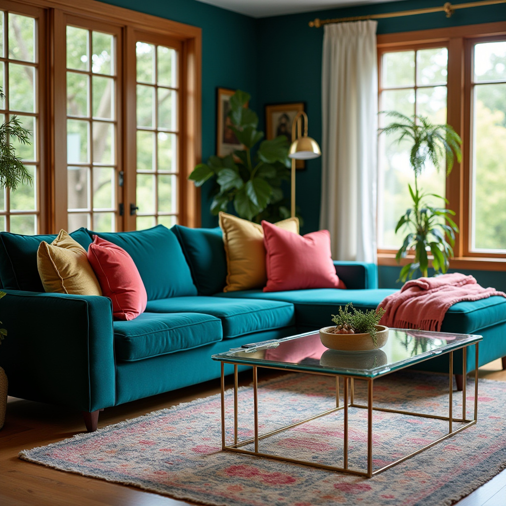 Jewel Tone Living Room 19