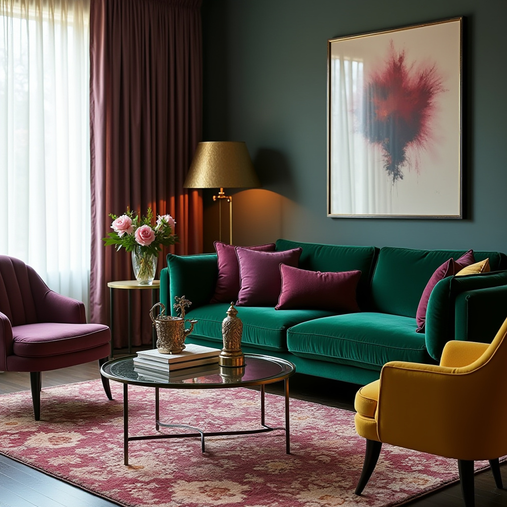 Jewel Tone Living Room 22