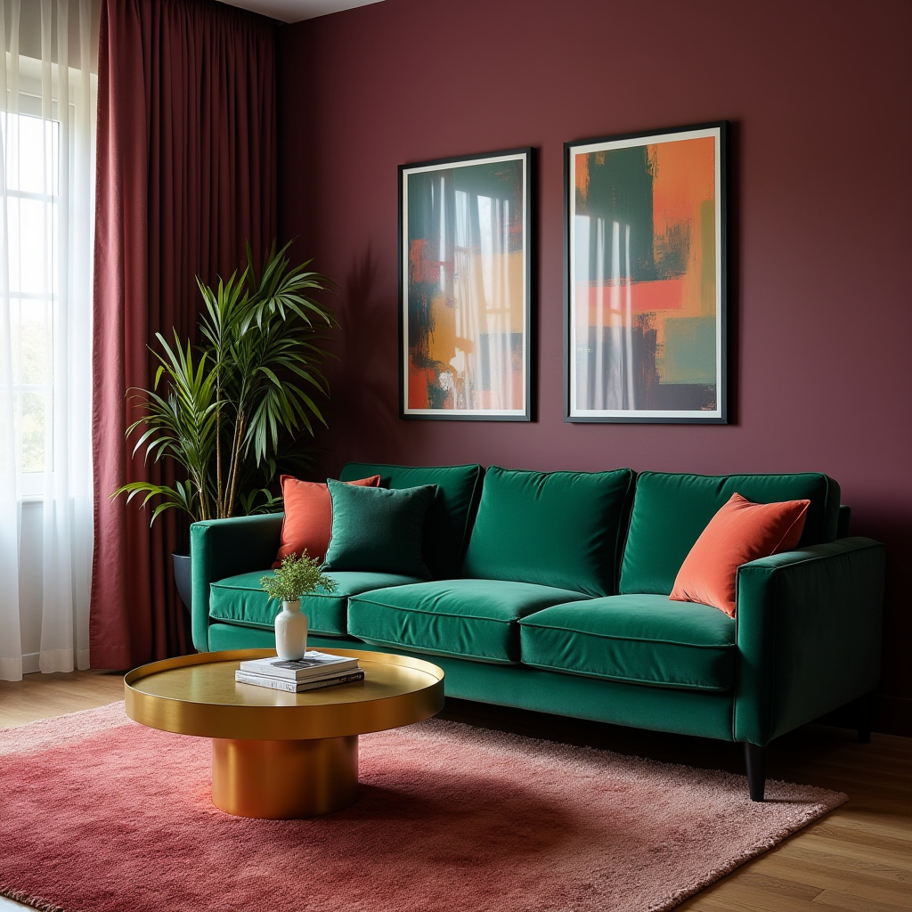 Jewel Tone Living Room 25