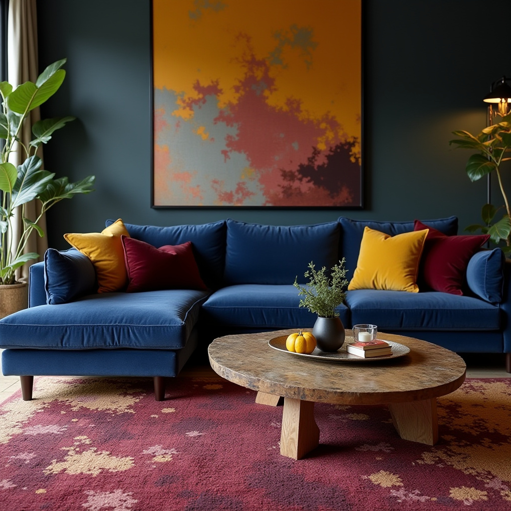 Jewel Tone Living Room 26