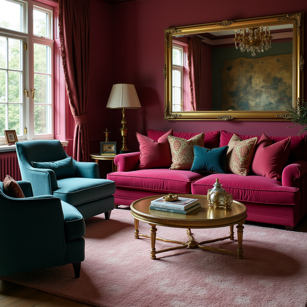 Jewel Tone Living Room 28