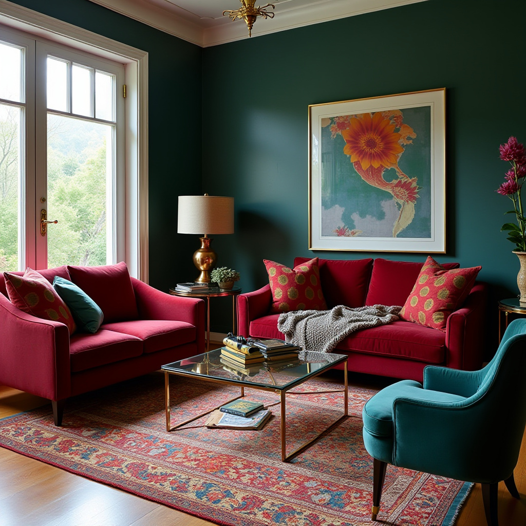 Jewel Tone Living Room 30