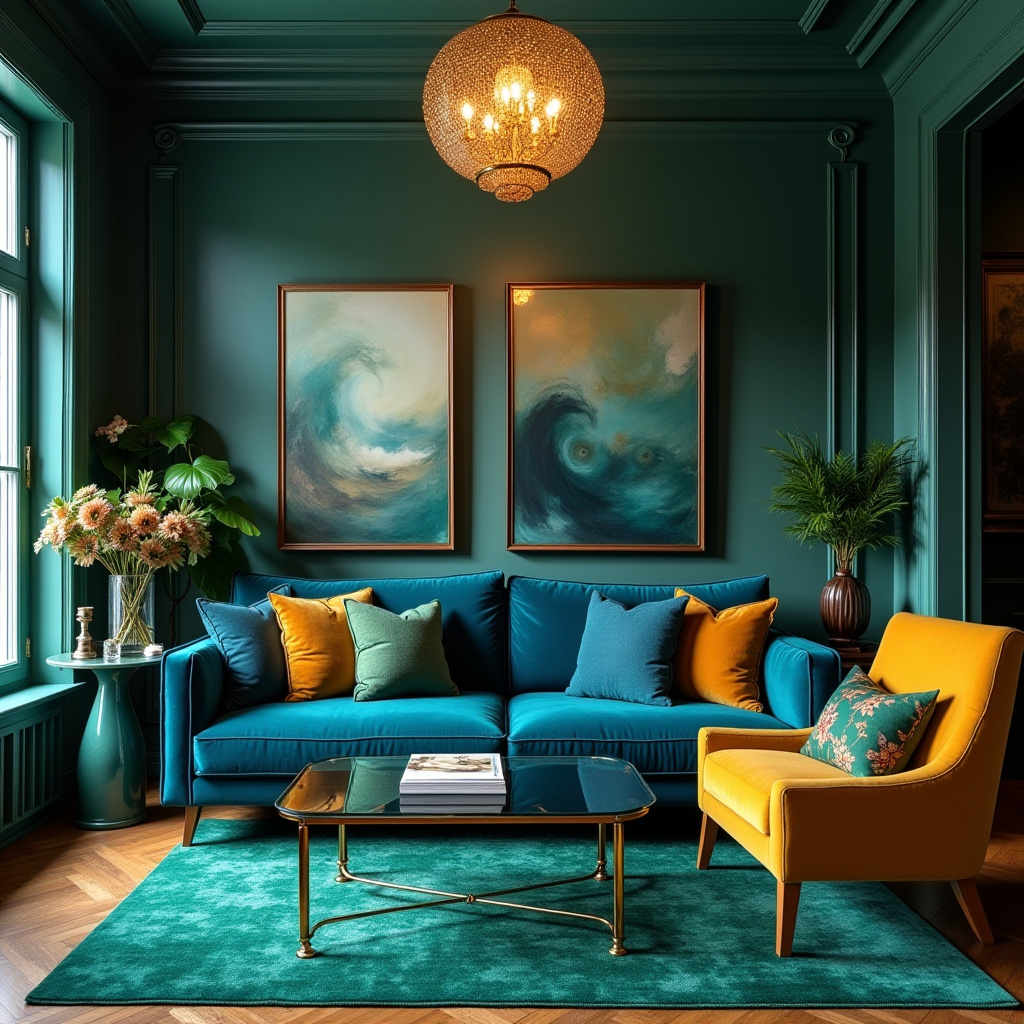 Jewel Tone Living Room 5