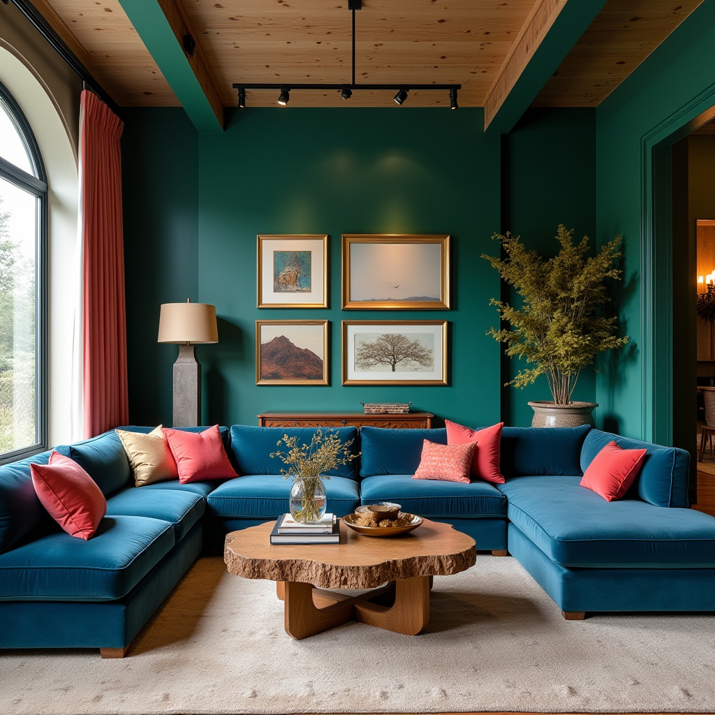 Jewel Tone Living Room 7