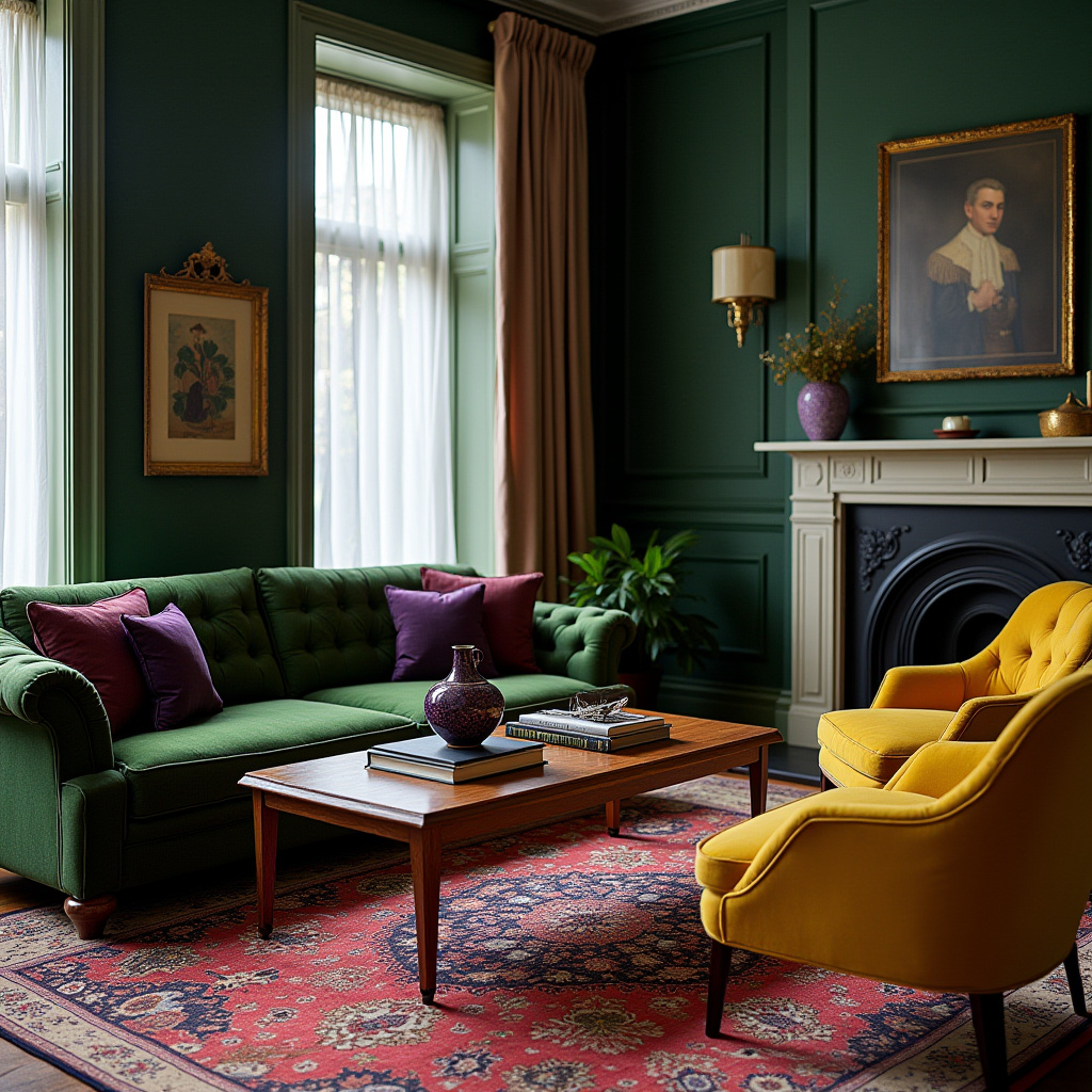 Jewel Tone Living Room 8