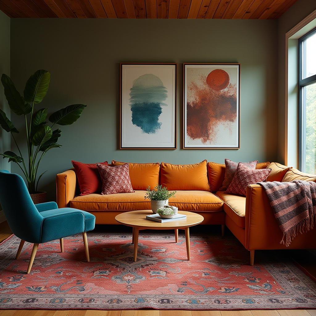 Jewel Tone Living Room 9