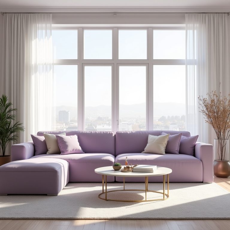 Lilac Living Room Ideas 1