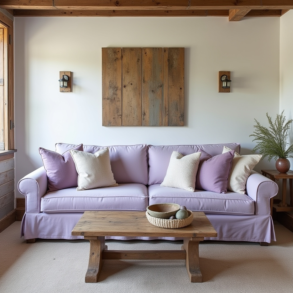 Lilac Living Room Ideas 10