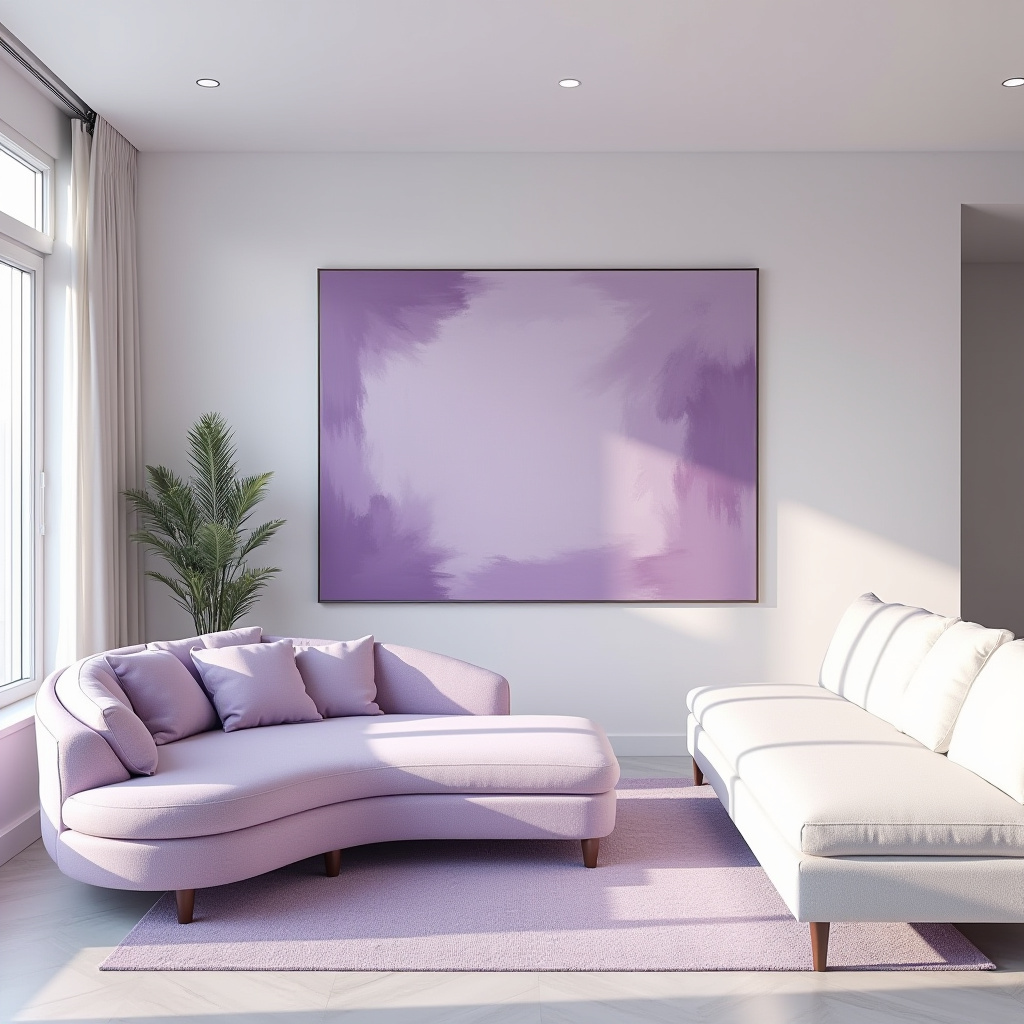 Lilac Living Room Ideas 11