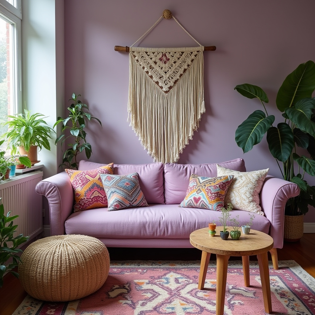 Lilac Living Room Ideas 13