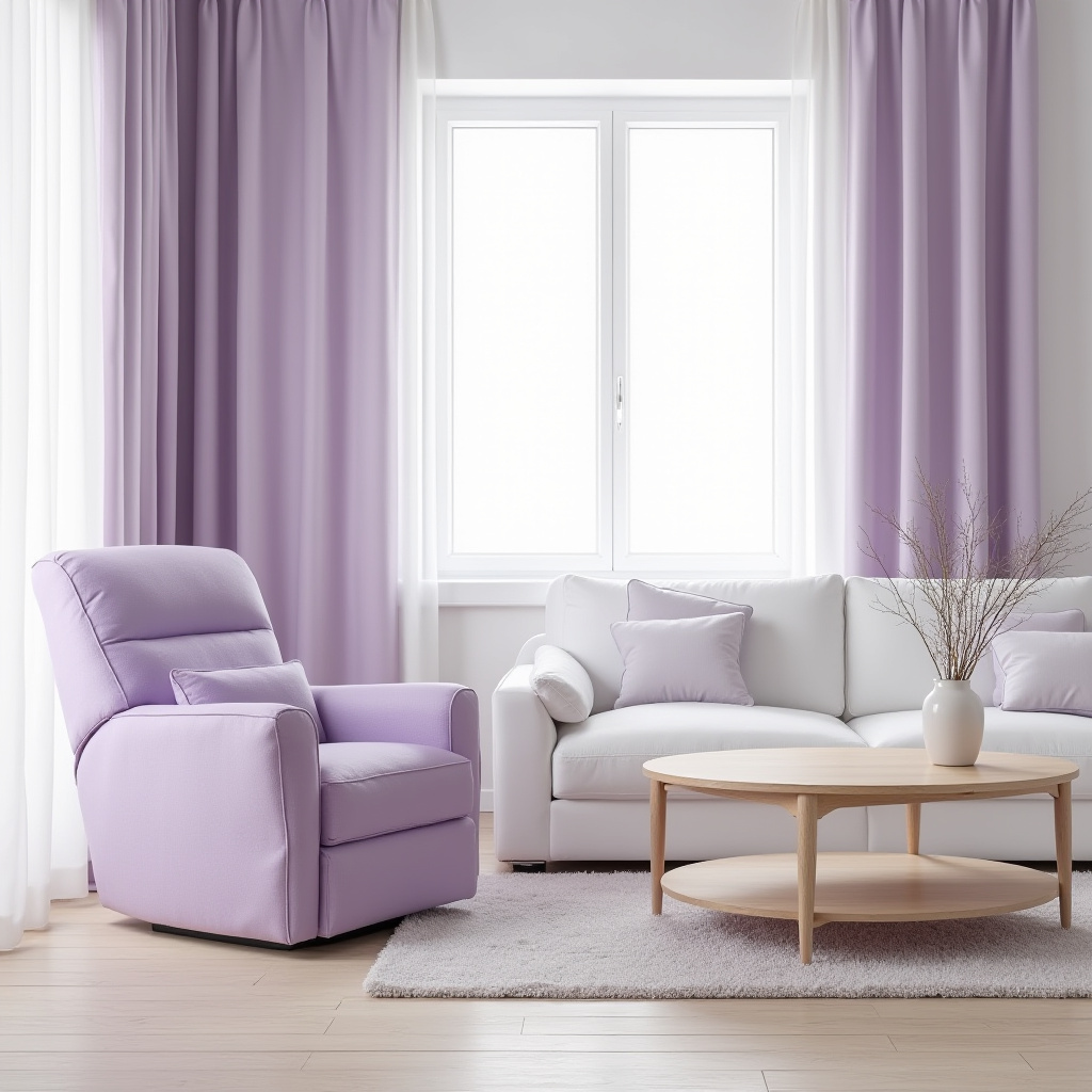 Lilac Living Room Ideas 14