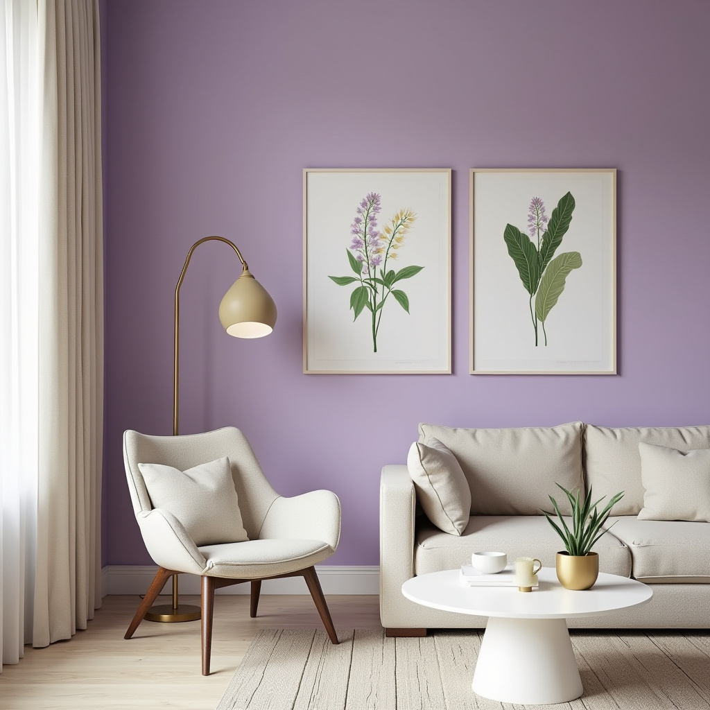 Lilac Living Room Ideas 2