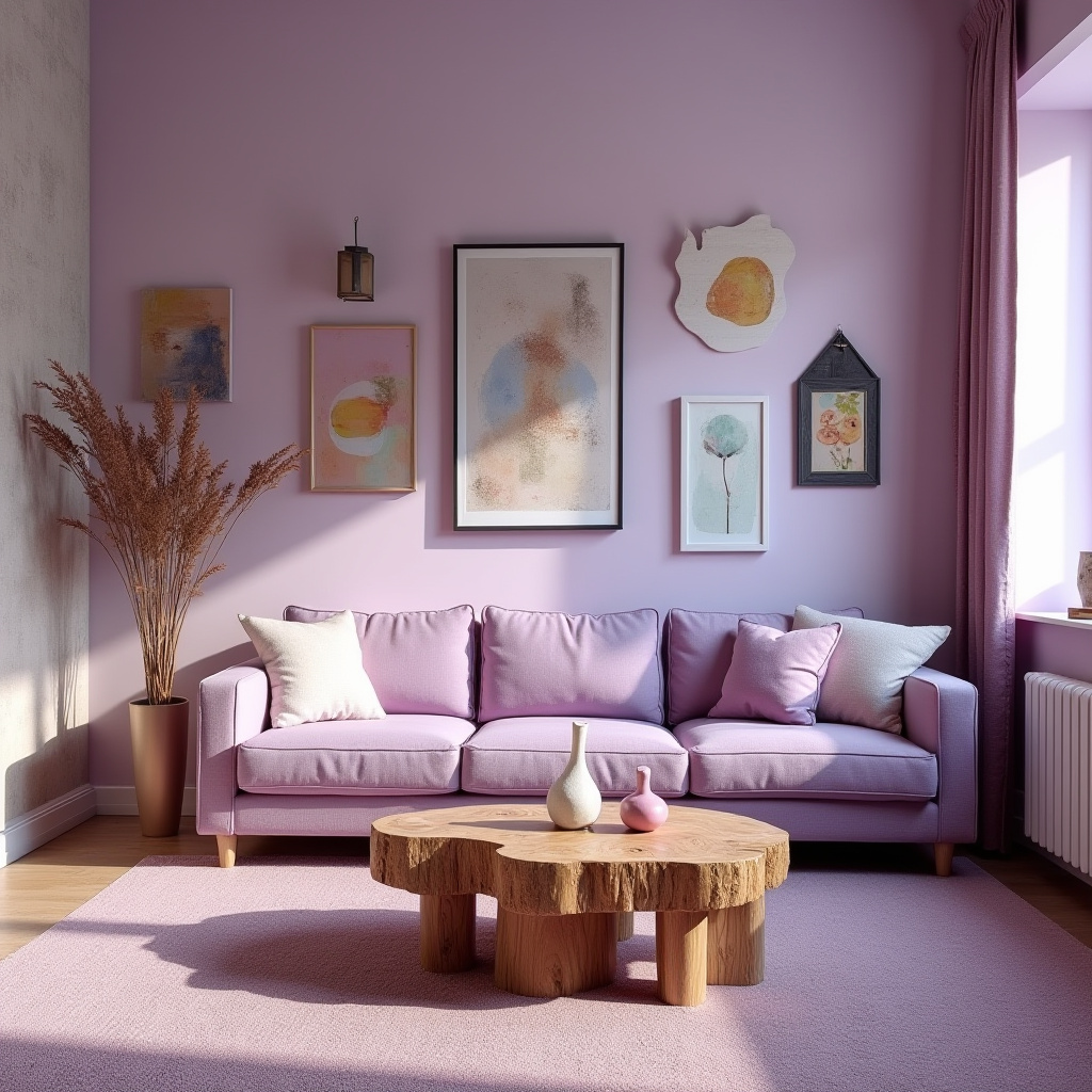 Lilac Living Room Ideas 28
