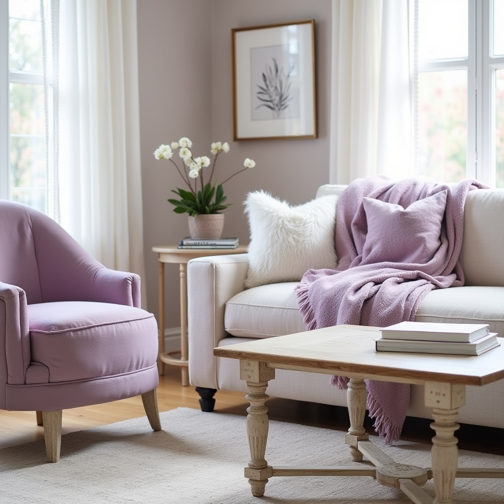 Lilac Living Room Ideas 5