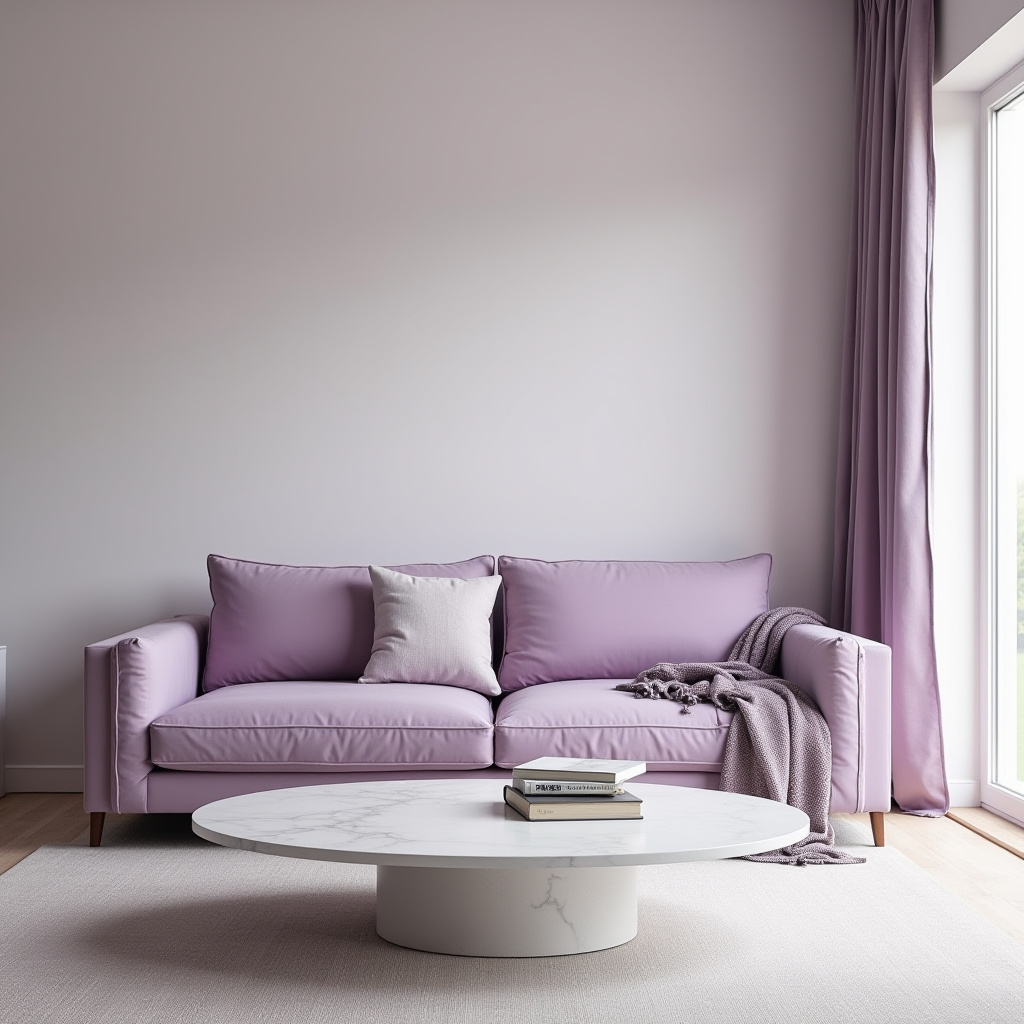 Lilac Living Room Ideas 8