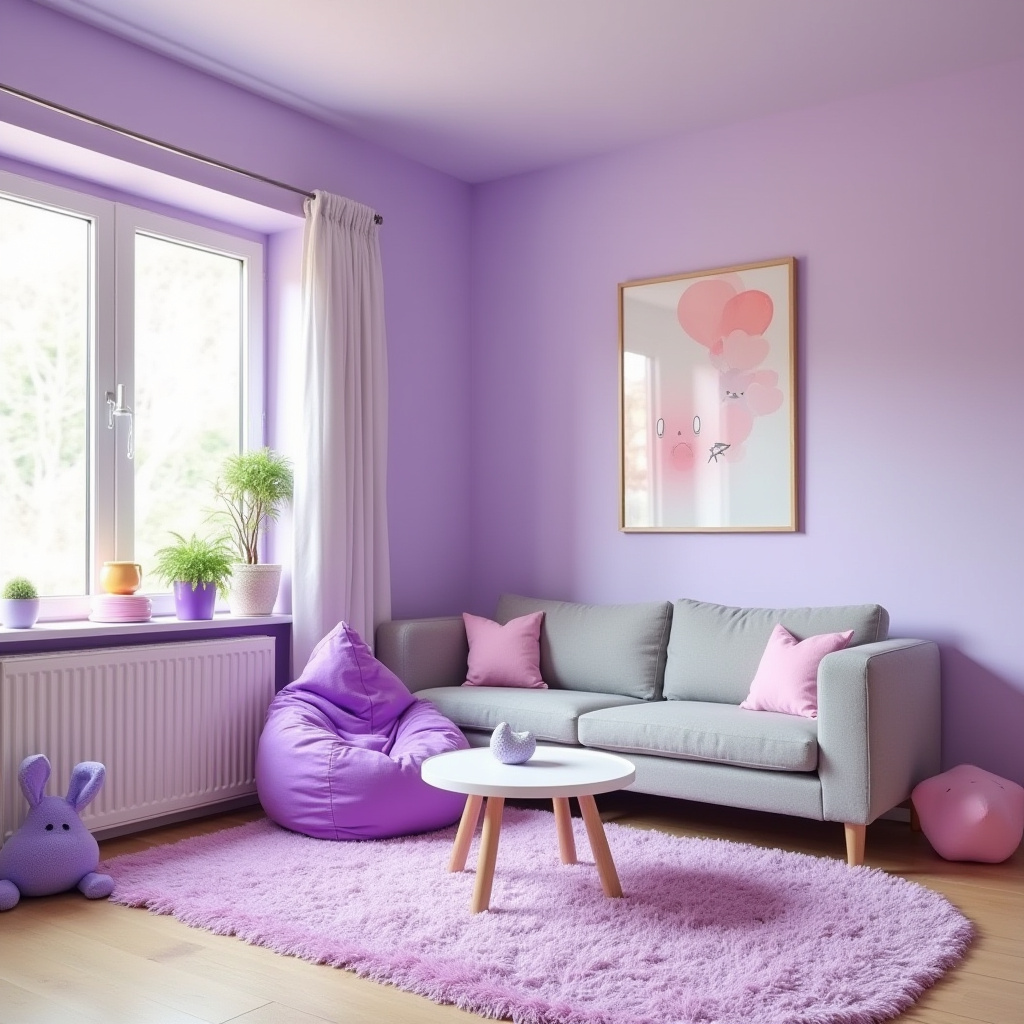 Lilac Living Room Ideas 9