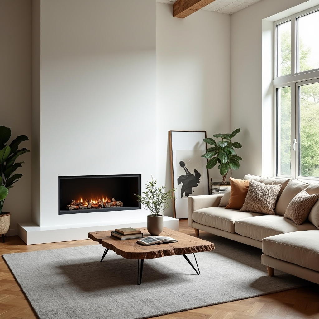 Living Room Decor Fireplace 1