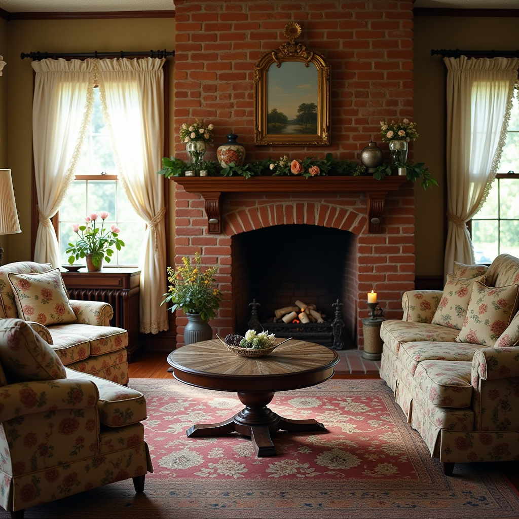 Living Room Decor Fireplace 12