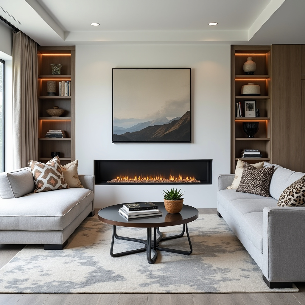 Living Room Decor Fireplace 14