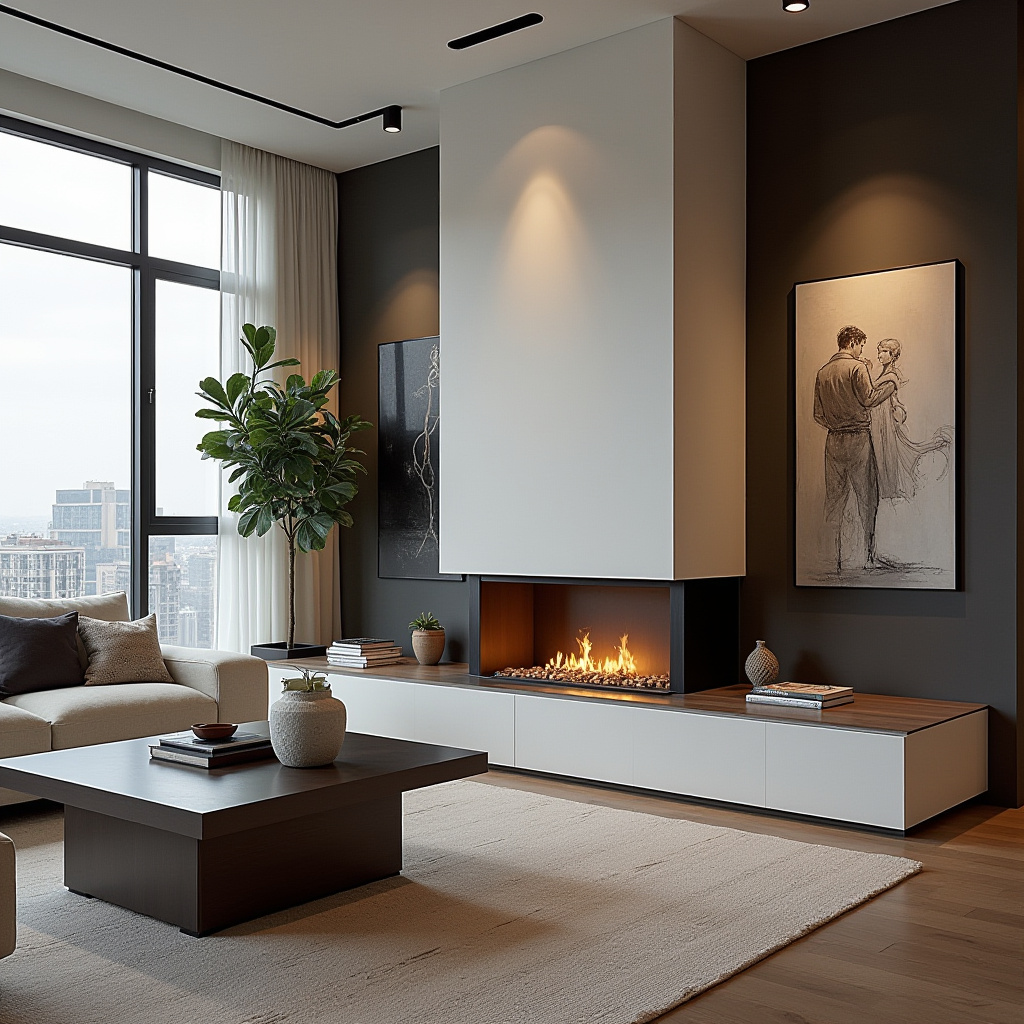 Living Room Decor Fireplace 22