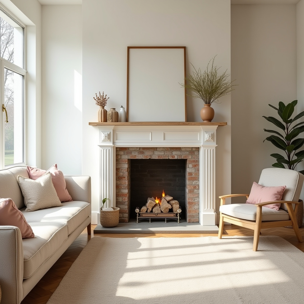 Living Room Decor Fireplace 23