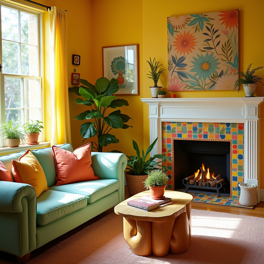 Living Room Decor Fireplace 24