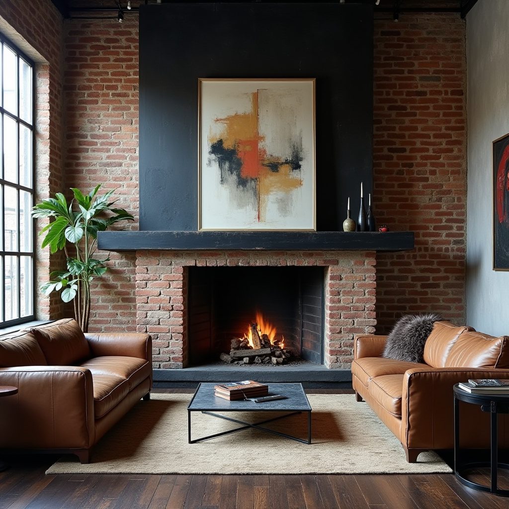 Living Room Decor Fireplace 5