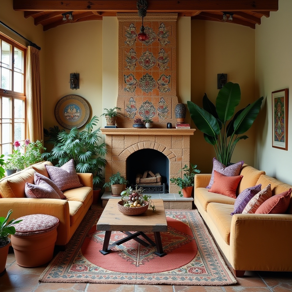 Living Room Decor Fireplace 6