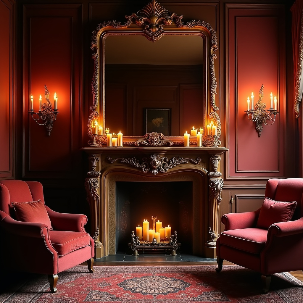 Living Room Decor Fireplace 8