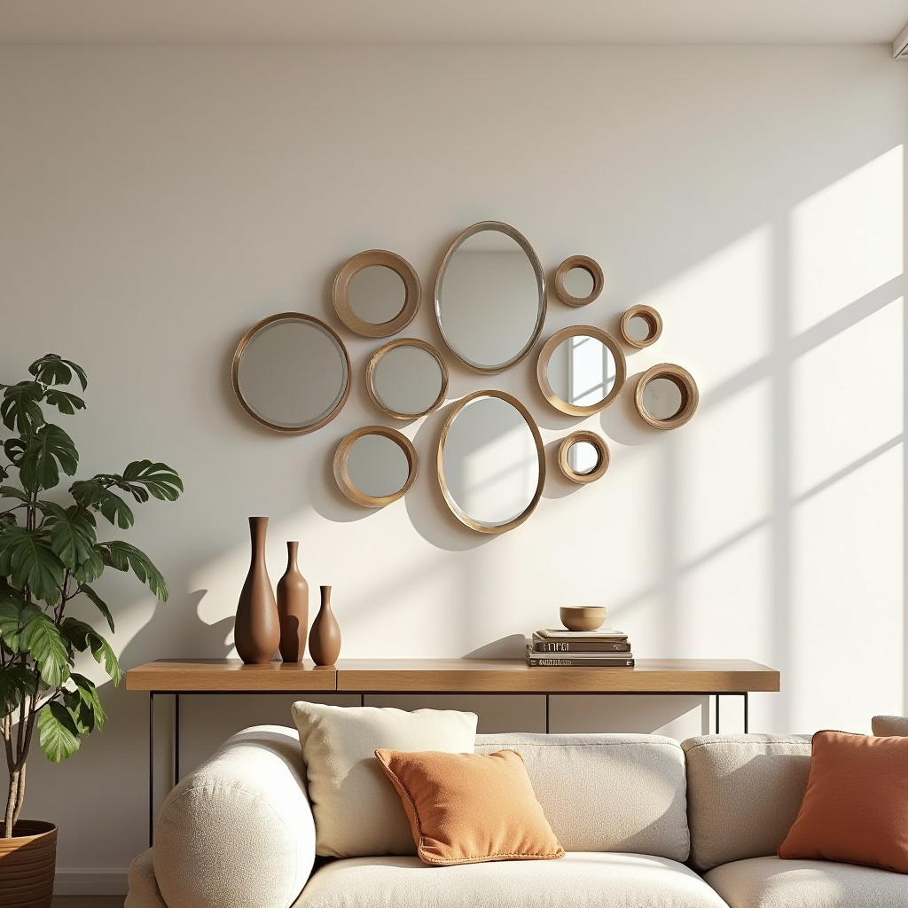 Living Room Mirror Wall 1