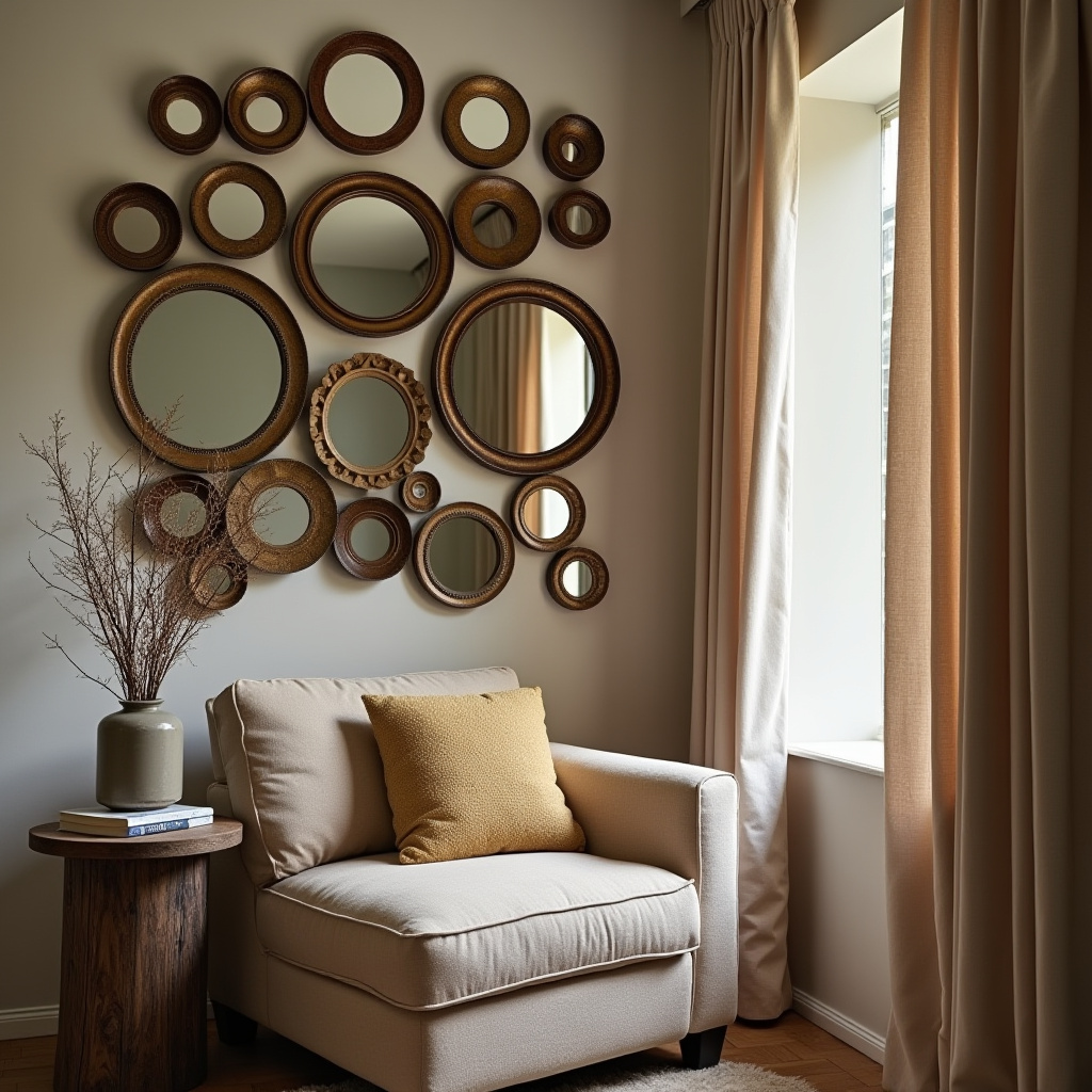 Living Room Mirror Wall 10