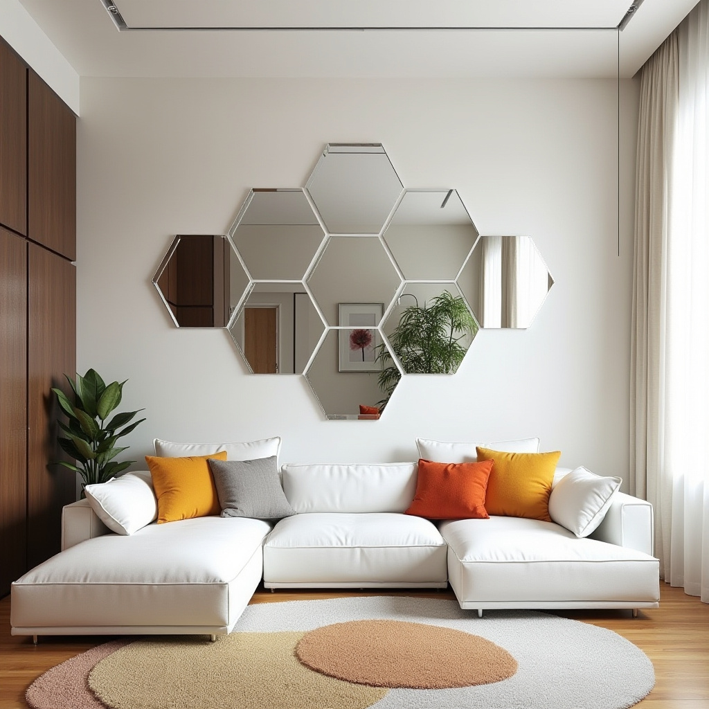 Living Room Mirror Wall 11