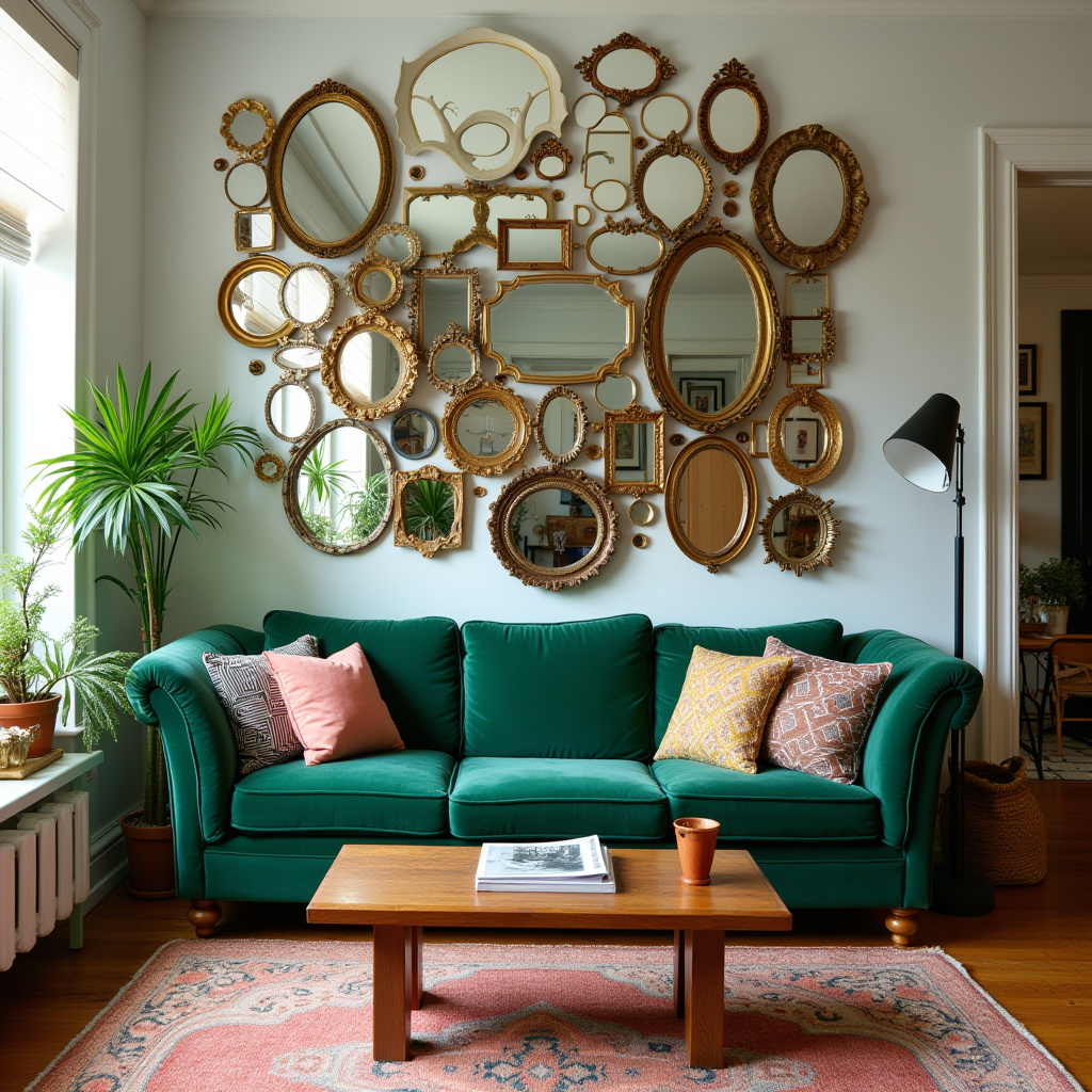 Living Room Mirror Wall 13