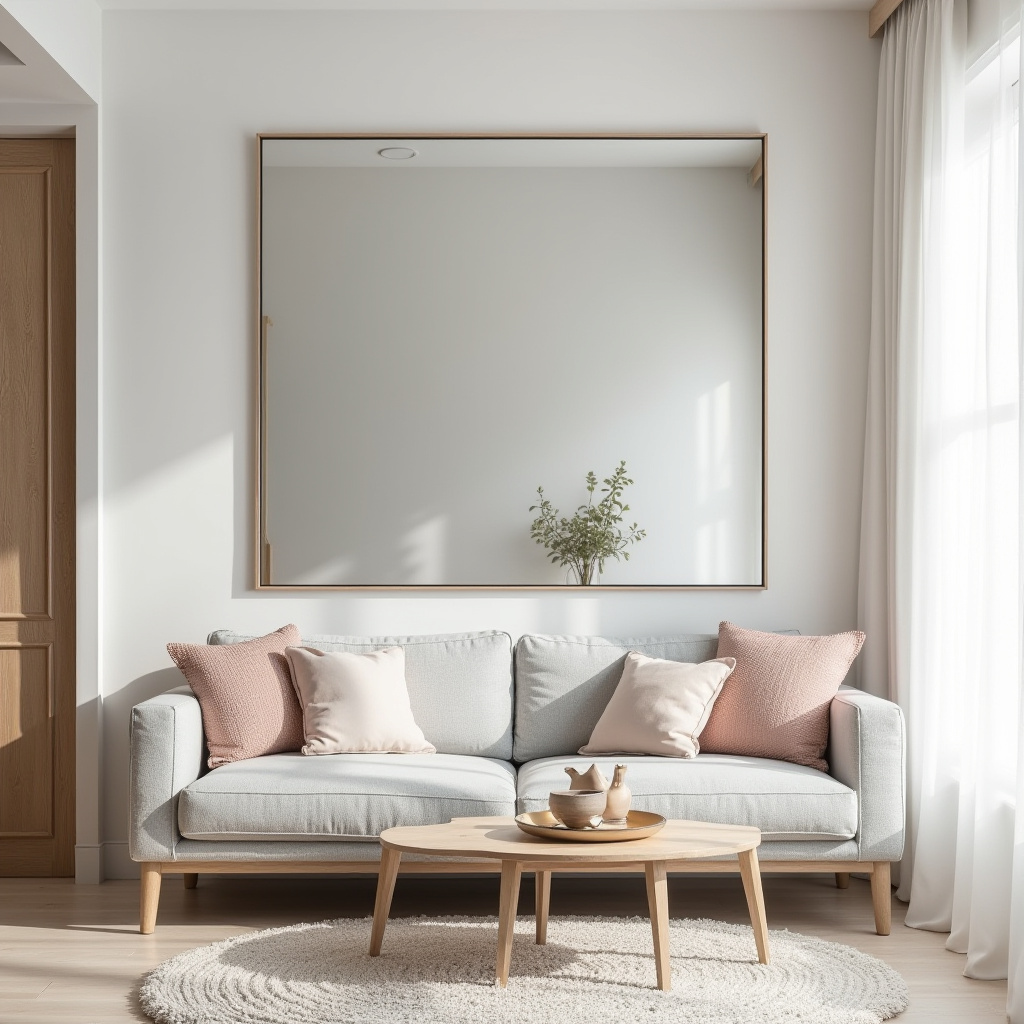 Living Room Mirror Wall 14