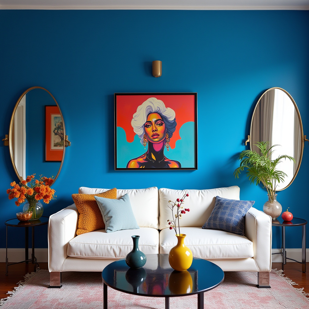 Living Room Mirror Wall 17