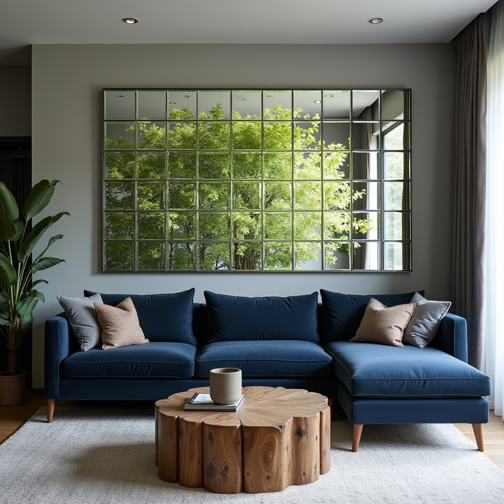 Living Room Mirror Wall 2