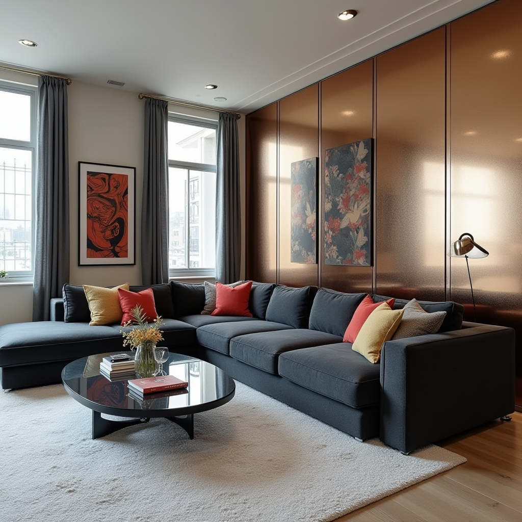 Living Room Mirror Wall 20