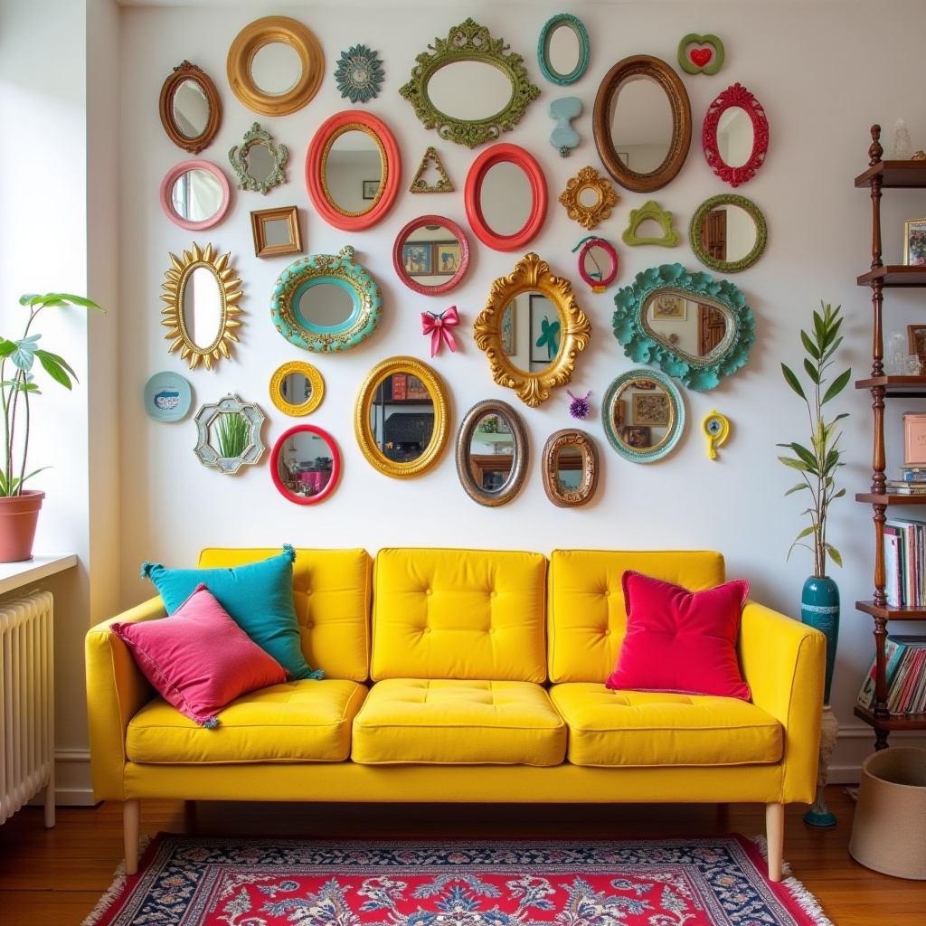 Living Room Mirror Wall 23