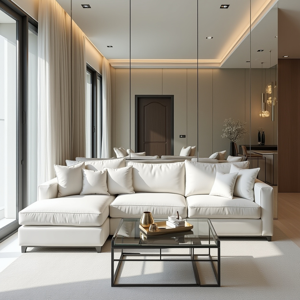 Living Room Mirror Wall 24